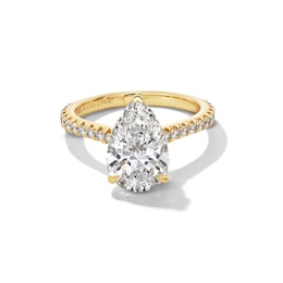 Vera Wang Love Collection 3-1/2 CT. T.W. Pear-Shaped Certified Lab-Grown Diamond Engagement Ring in 14K Gold (F/VS2)