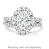 Thumbnail Image 4 of Vera Wang Love Collection 3 CT. T.W. Oval Certified Lab-Grown Diamond Scallop Engagement Ring in 14K White Gold