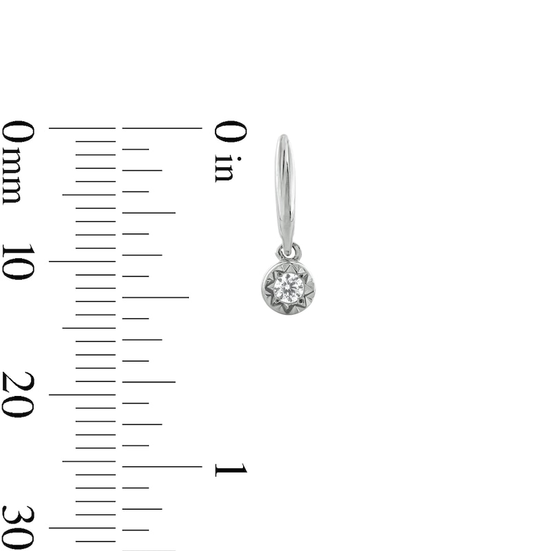 Main Image 3 of 1/4 CT. T.W. Diamond Miracle Solitaire Three Pair Earrings Set in Sterling Silver and 14K Gold Plate