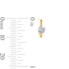 Thumbnail Image 5 of 1/4 CT. T.W. Diamond Miracle Solitaire Three Pair Earrings Set in Sterling Silver and 14K Gold Plate