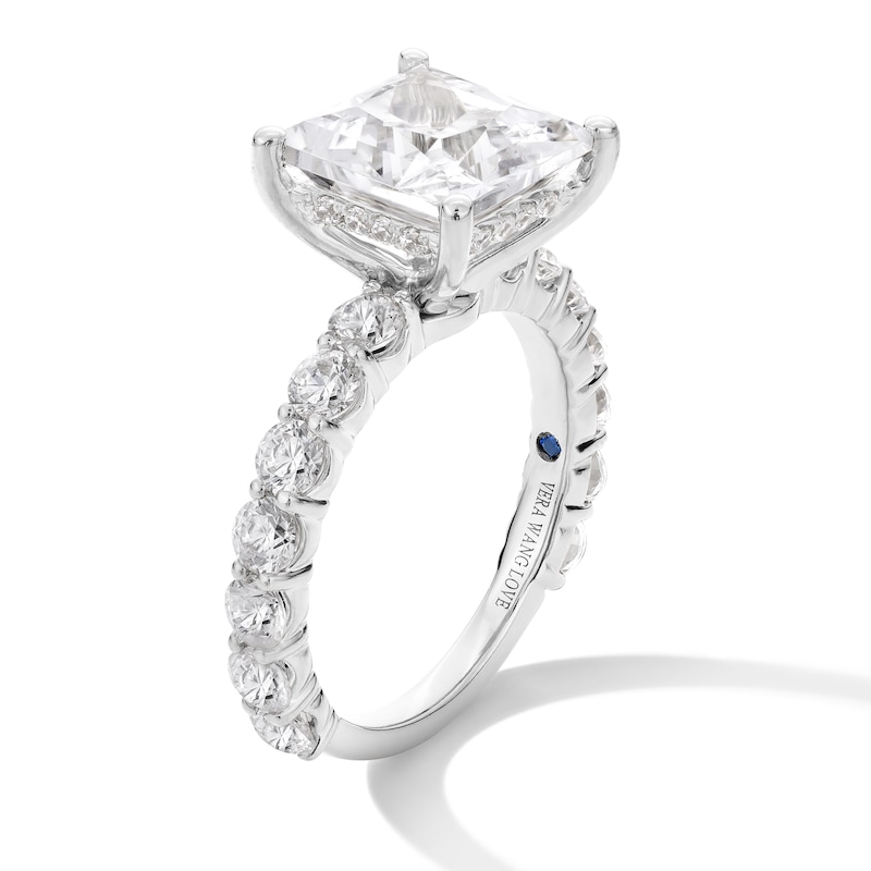 Main Image 3 of Vera Wang Love Collection 5-1/2 CT. T.W. Princess-Cut Certified Lab-Grown Diamond Engagement Ring in 14K White Gold
