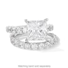 Thumbnail Image 4 of Vera Wang Love Collection 5-1/2 CT. T.W. Princess-Cut Certified Lab-Grown Diamond Engagement Ring in 14K White Gold