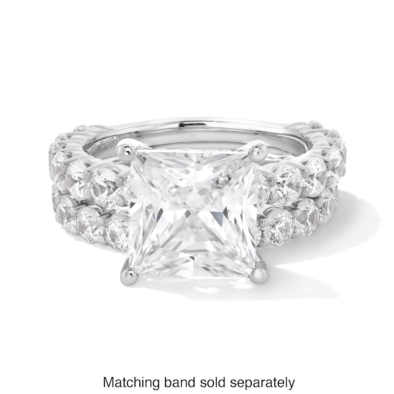 Main Image 5 of Vera Wang Love Collection 5-1/2 CT. T.W. Princess-Cut Certified Lab-Grown Diamond Engagement Ring in 14K White Gold