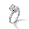 Thumbnail Image 3 of Vera Wang Love Collection 4 CT. T.W. Radiant-Cut Certified Lab-Grown Diamond Engagement Ring in 14K White Gold