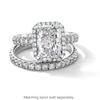 Thumbnail Image 4 of Vera Wang Love Collection 4 CT. T.W. Radiant-Cut Certified Lab-Grown Diamond Engagement Ring in 14K White Gold