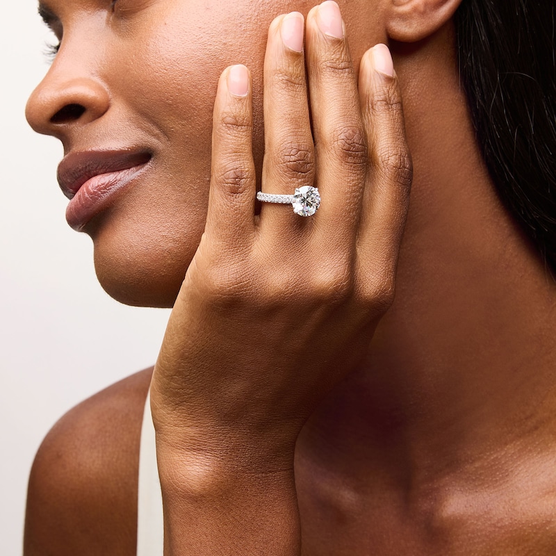Main Image 2 of Vera Wang Love Collection 4-7/8 CT. T.W. Certified Lab-Grown Diamond Engagement Ring in 14K White Gold (F/VS2)