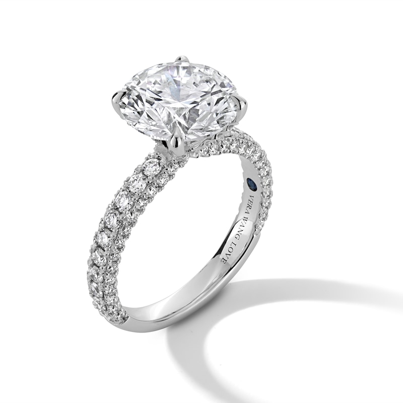 Main Image 3 of Vera Wang Love Collection 4-7/8 CT. T.W. Certified Lab-Grown Diamond Engagement Ring in 14K White Gold (F/VS2)