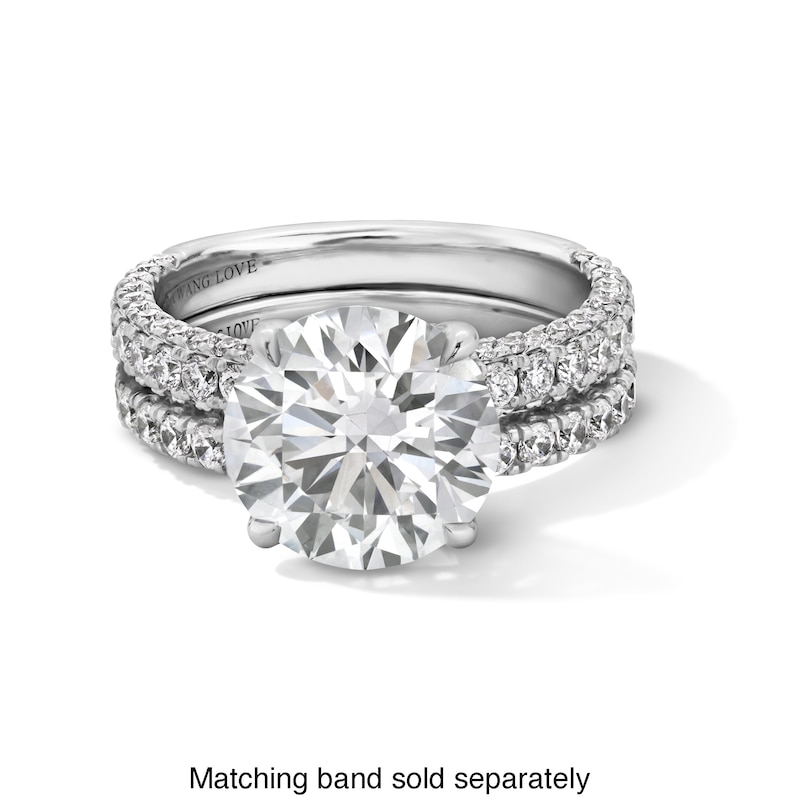 Main Image 5 of Vera Wang Love Collection 4-7/8 CT. T.W. Certified Lab-Grown Diamond Engagement Ring in 14K White Gold (F/VS2)
