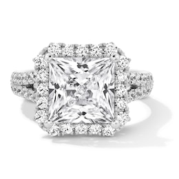 Vera Wang Love Collection 5-1/5 CT. T.W. Princess-Cut Certified Lab-Grown Diamond Engagement Ring in 14K White Gold