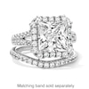 Thumbnail Image 3 of Vera Wang Love Collection 5-1/5 CT. T.W. Princess-Cut Certified Lab-Grown Diamond Engagement Ring in 14K White Gold