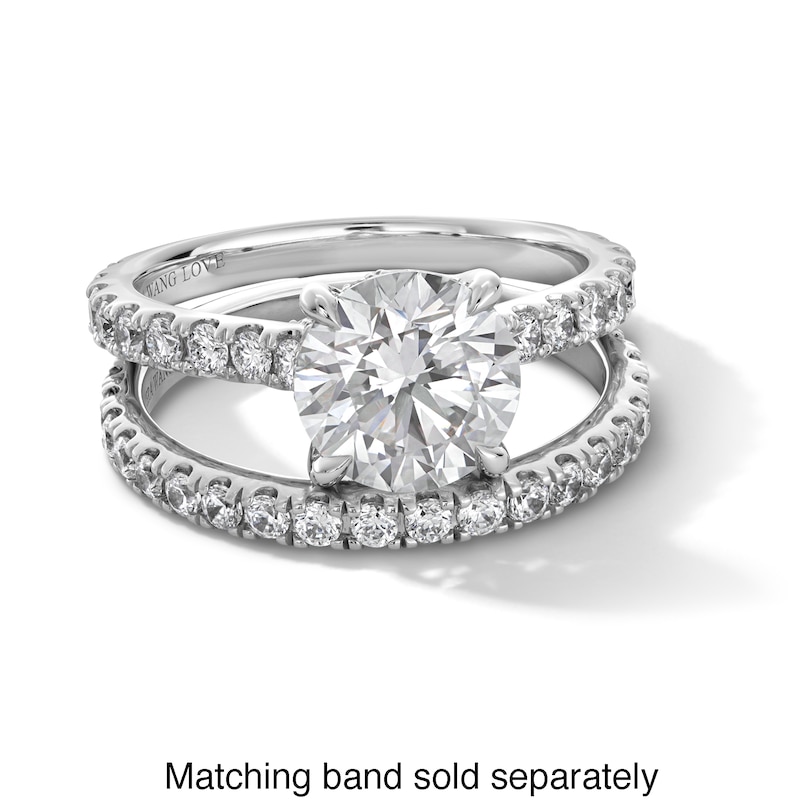 Main Image 4 of Vera Wang Love Collection 2-3/4 CT. T.W. Certified Lab-Grown Diamond Engagement Ring in 14K White Gold (F/VS2)