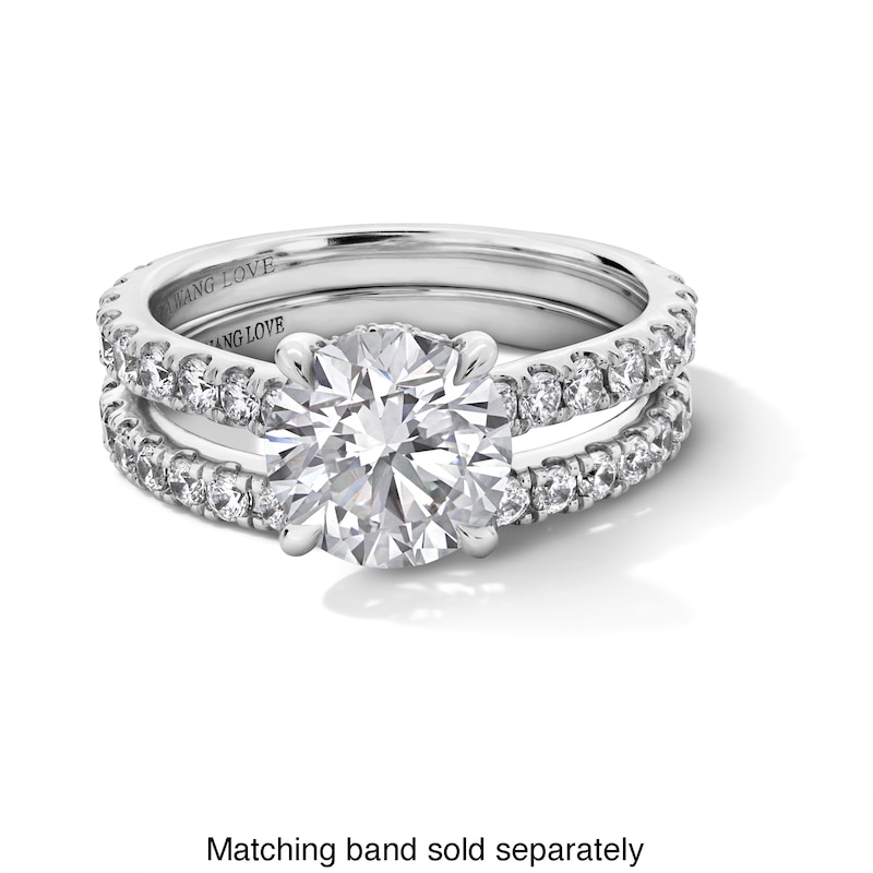 Main Image 5 of Vera Wang Love Collection 2-3/4 CT. T.W. Certified Lab-Grown Diamond Engagement Ring in 14K White Gold (F/VS2)