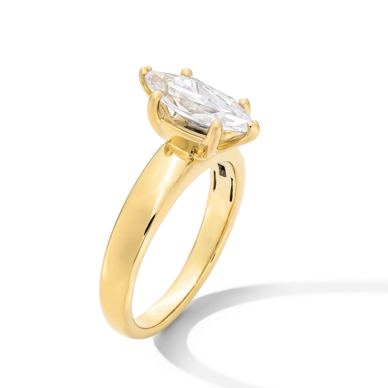 Main Image 2 of 2 CT. Marquise-Cut Certified Lab-Grown Diamond Solitaire Engagement Ring in 14K Gold (F/VS2)