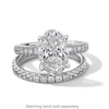 Thumbnail Image 4 of Vera Wang Love Collection 3-7/8 CT. T.W. Oval Certified Lab-Grown Diamond Engagement Ring in 14K White Gold (F/VS2)
