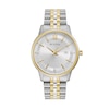 Thumbnail Image 1 of Men’s Bulova Classic Diamond Accent Two-Tone IP Watch with Silver-Tone Dial (Model: 98D161)