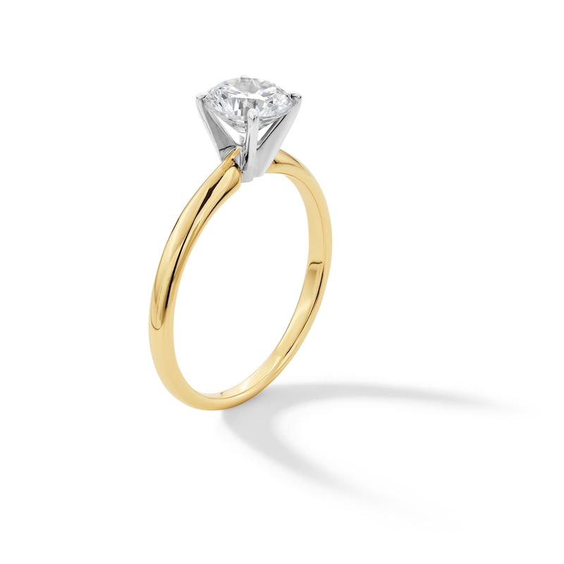 Main Image 3 of 1 CT. Certified Lab-Grown Diamond Solitaire Engagement Ring in 14K Gold (F/VS2)