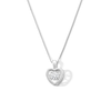 Thumbnail Image 1 of 1/3 CT. Certified Lab-Grown Diamond Solitaire Heart Pendant in Sterling Silver (I/SI2)