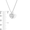 Thumbnail Image 3 of 1/3 CT. Certified Lab-Grown Diamond Solitaire Heart Pendant in Sterling Silver (I/SI2)
