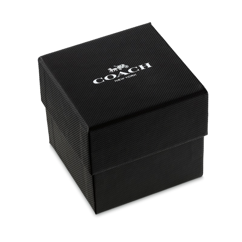 Main Image 5 of Men’s Coach Charter Two-Tone IP Chronograph Watch with Navy Blue Dial (Model: 14602704)