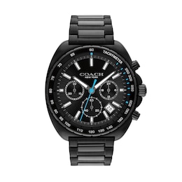 Men’s Coach Charter Black IP Chronograph Watch with Black Dial (Model: 14602705)