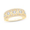 Thumbnail Image 1 of 1/2 CT. T.W. Diamond Wavy Border Ring in 10K Gold