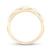 Thumbnail Image 2 of 1/2 CT. T.W. Diamond Wavy Border Ring in 10K Gold
