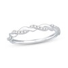 Thumbnail Image 1 of 1/15 CT. T.W. Diamond Twist Ring in 10K White Gold