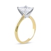 Thumbnail Image 2 of 3 CT. Princess-Cut Certified Lab-Grown Diamond Solitaire Engagement Ring in 14K Two-Tone Gold (F/VS2)