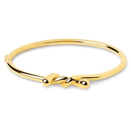 PDPAOLA™ at Zales Twist Cuff Bangle in Sterling Silver with 18K Gold Plate - 6.83"