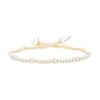 Thumbnail Image 1 of 3 CT. T.W. Diamond Station Scallop Bracelet in 14K Gold
