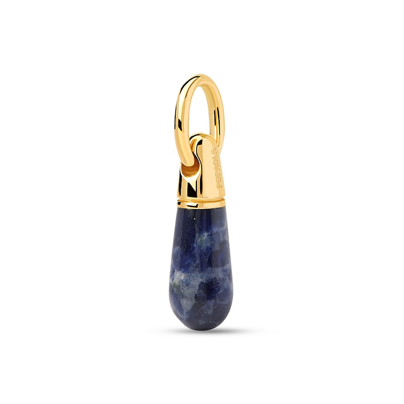 Main Image 2 of PDPAOLA™ at Zales Blue Sodalite Small Teardrop Hoop Earring and Necklace Charm in Sterling Silver with 18K Gold Plate