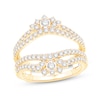 Thumbnail Image 1 of 7/8 CT. T.W. Diamond Double Row Tiara Solitaire Enhancer in 14K Gold
