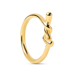 PDPAOLA™ at Zales Twist Ring in Sterling Silver with 18K Gold Plate