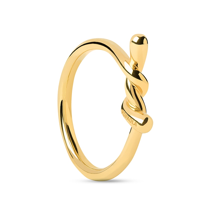 Main Image 1 of PDPAOLA™ at Zales Twist Ring in Sterling Silver with 18K Gold Plate