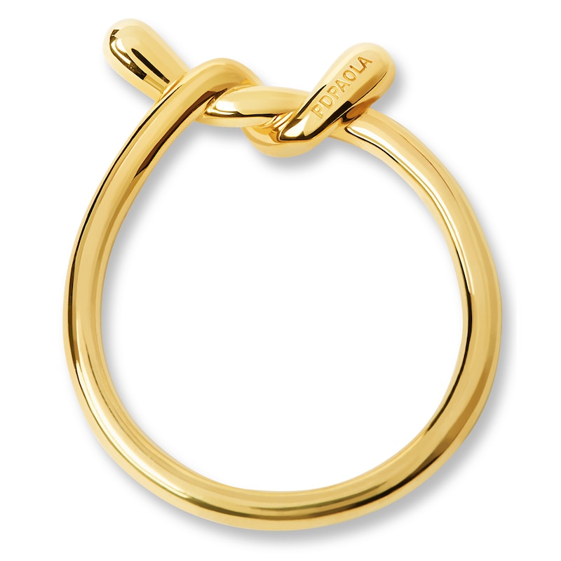 Main Image 5 of PDPAOLA™ at Zales Twist Ring in Sterling Silver with 18K Gold Plate