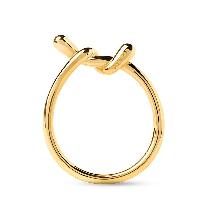 Main Image 6 of PDPAOLA™ at Zales Twist Ring in Sterling Silver with 18K Gold Plate