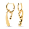 Thumbnail Image 1 of PDPAOLA™ at Zales Twist Drop Hoop Earrings in Sterling Silver with 18K Gold Plate