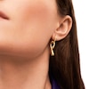 Thumbnail Image 3 of PDPAOLA™ at Zales Twist Drop Hoop Earrings in Sterling Silver with 18K Gold Plate