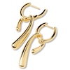Thumbnail Image 4 of PDPAOLA™ at Zales Twist Drop Hoop Earrings in Sterling Silver with 18K Gold Plate