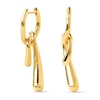 Thumbnail Image 6 of PDPAOLA™ at Zales Twist Drop Hoop Earrings in Sterling Silver with 18K Gold Plate