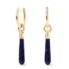 Thumbnail Image 2 of PDPAOLA™ at Zales Blue Sodalite Large Teardrop Dangle Single Hoop Earring in Sterling Silver with 18K Gold Plate