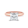 Thumbnail Image 3 of 3 CT. Princess-Cut Certified Lab-Grown Diamond Solitaire Engagement Ring in 14K Two-Tone Gold (F/VS2)