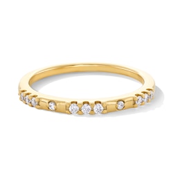 1/8 CT. T.W. Certified Lab-Grown Diamond Alternating Band in 10K Gold (F/VS2)