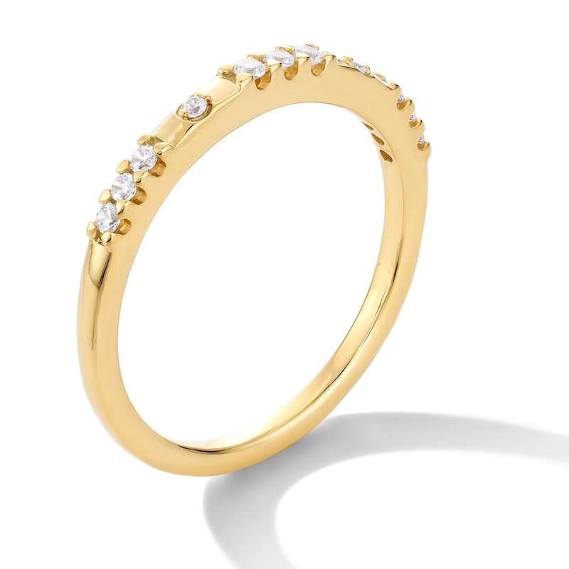 Main Image 3 of 1/8 CT. T.W. Certified Lab-Grown Diamond Alternating Band in 10K Gold (F/VS2)
