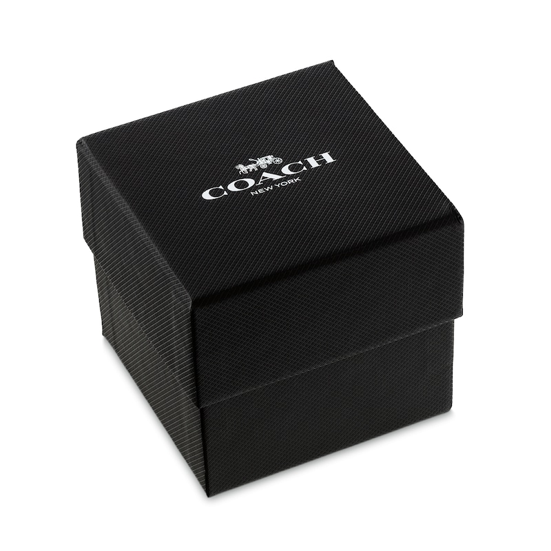 Main Image 5 of Ladies’ Coach Kitt Crystal Accent Gold-Tone IP Chronograph Watch with Black Dial (Model: 14504398)