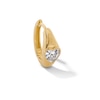 Thumbnail Image 1 of 1/3 CT. Heart-Shaped Lab-Grown Diamond Solitaire Single Hoop Earring in 10K Gold