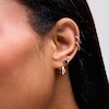 Thumbnail Image 3 of 1/3 CT. Heart-Shaped Lab-Grown Diamond Solitaire Single Hoop Earring in 10K Gold