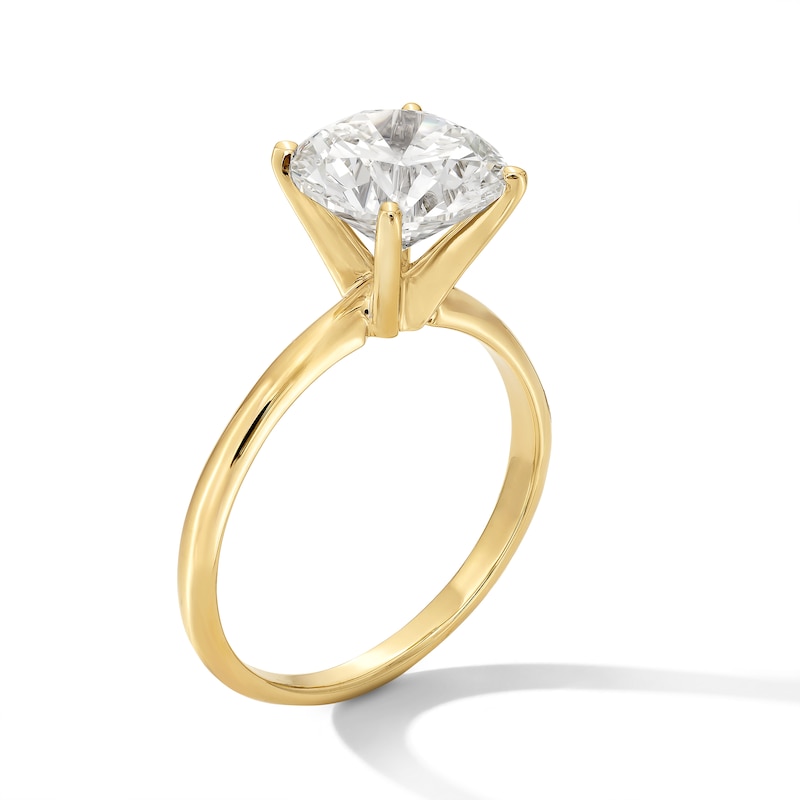 Main Image 3 of 3 CT. Certified Lab-Grown Diamond Solitaire Engagement Ring in 14K Gold (F/VS2)
