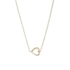 Thumbnail Image 1 of 1/20 CT. T.W. Diamond Sideways Heart Necklace in 10K Gold - 16"