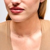 Thumbnail Image 2 of 1/20 CT. T.W. Diamond Sideways Heart Necklace in 10K Gold - 16"